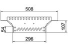 T-Abgang BET RAA 35×300mm Stahl bandverzinkt