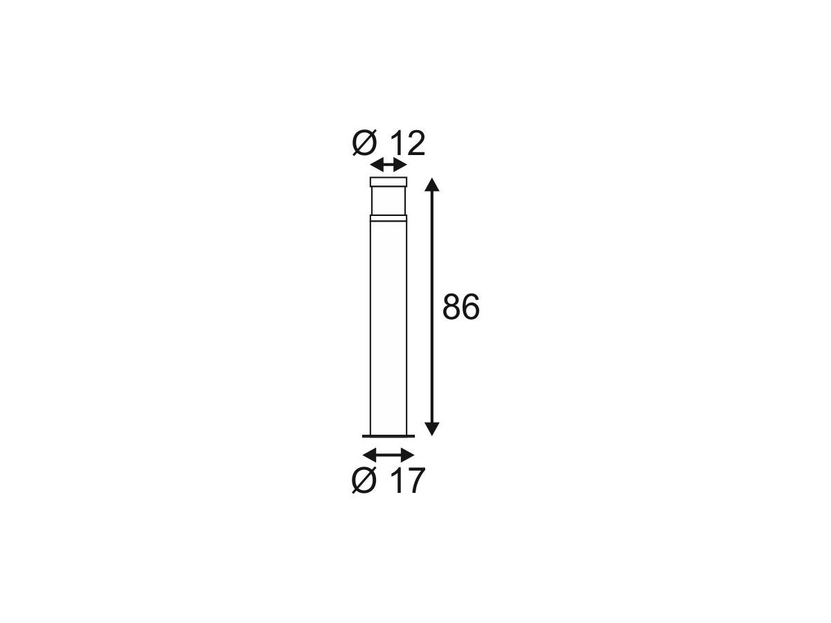 Stehleuchte SLV F-POL, E27 20W IP54 anthrazit