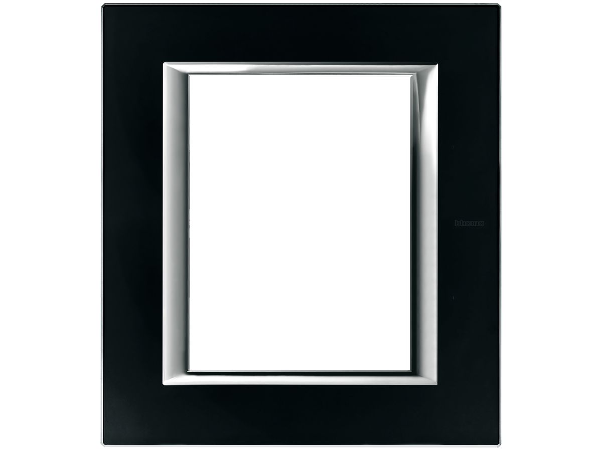 Abdeckrahmen Glas schwarz, Axolute 141.5×127mm