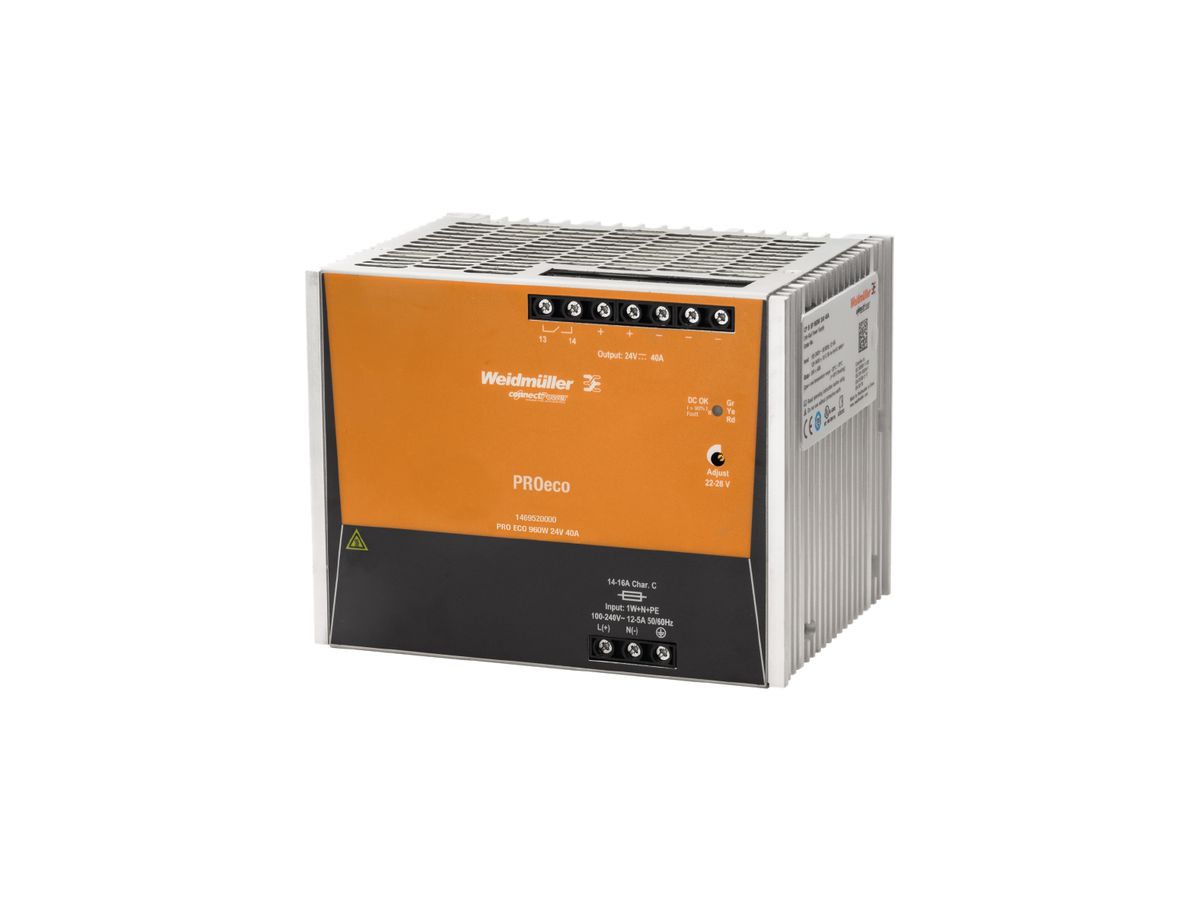 Schaltnetzgerät Weidmüller Connect Power PRO ECO 960W 24V 40A