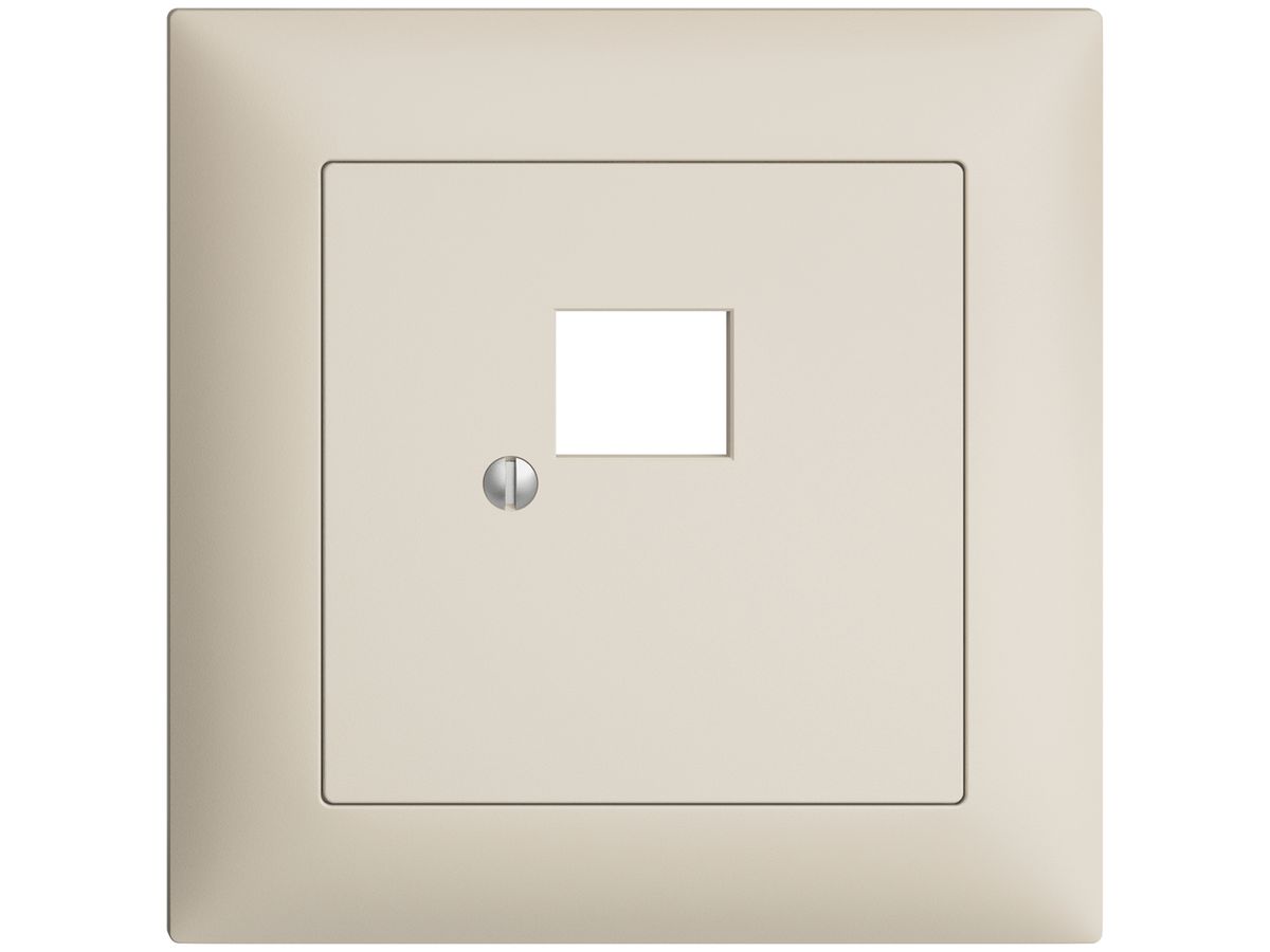 UP-Frontset EDIZIOdue crema 88×88mm 1×RJ45