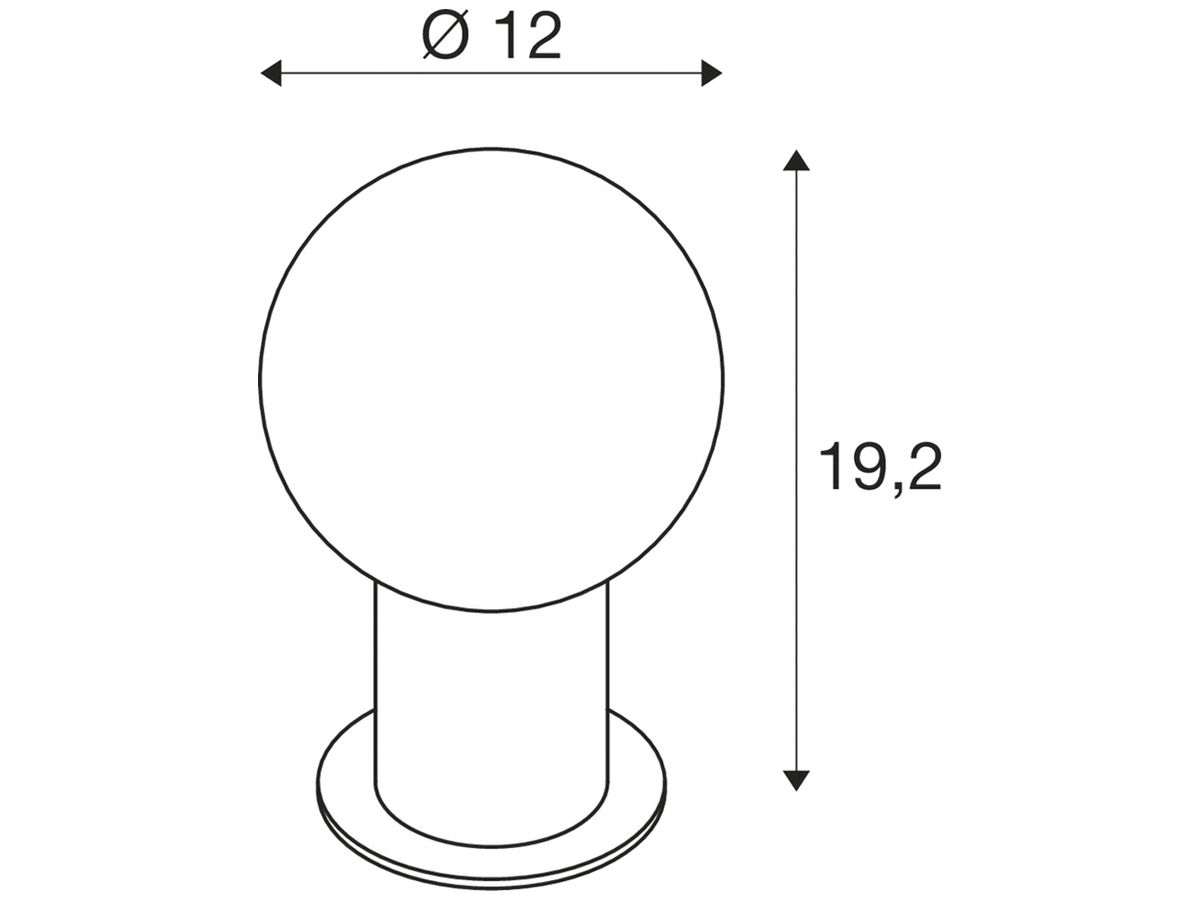 Tischleuchte SLV VARYT E14 1×0…6W weiss