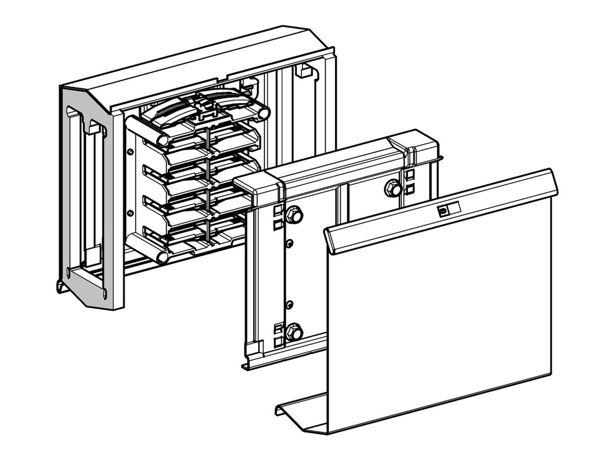 Schienenverteiler Canalis Adapter KSA 25