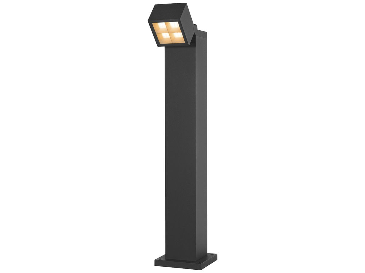 LED-Wegeleuchte SLV S-CUBE 75 15W 1000lm 2700/3000K IP65 144×144×750 anthrazit