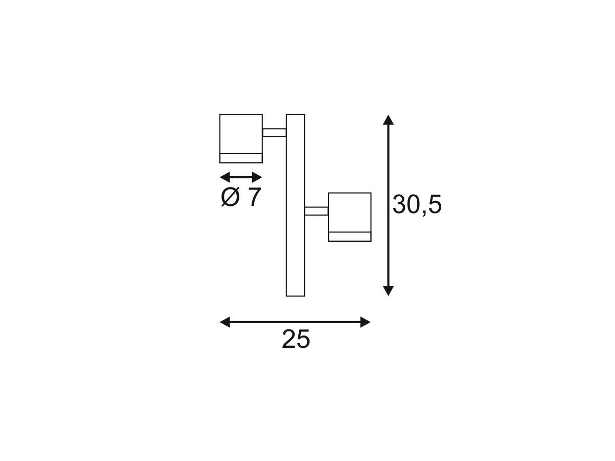 Spiessleuchte SLV NEW MYRA, 2×GU10 4.5W IP44 anthrazit