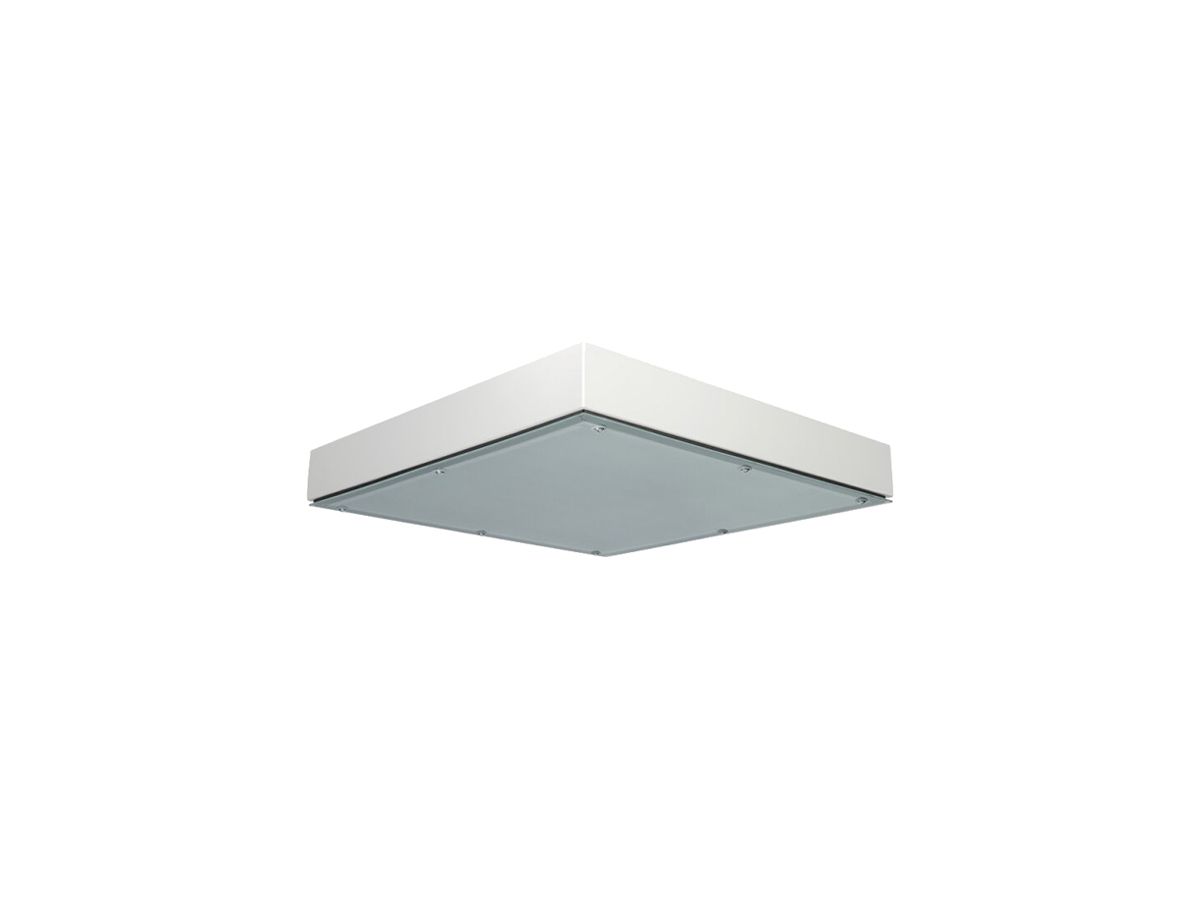 LED-Deckenleuchte DOTLUX QUADGUARDht 157W 21320lm 4000K IP65 650×650 weiss