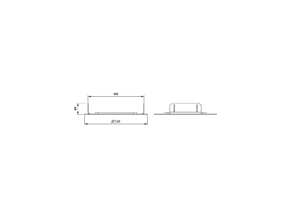 EB-Rahmen ZBP333 CFRM L470 W470 für Mini 300 gen3, 520×520×92mm, weiss