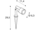 LED-Spiessleuchte SLV SYNA GARDEN 6W 540lm 830 IP65 36° Ø63×114mm schwarz