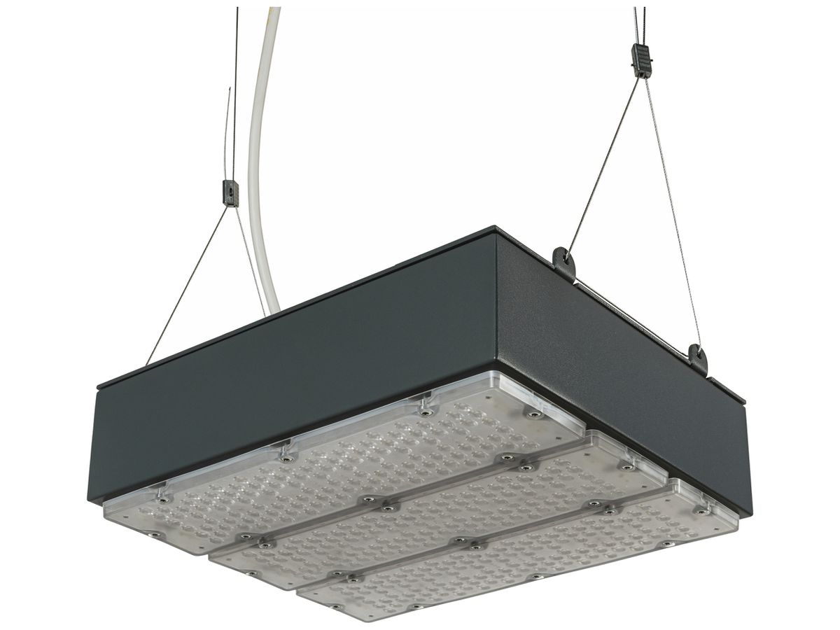 LED-Hallenstrahler Sylvania KubiXx AISLE 83W 14400lm 840 IP65 DALI 330×280