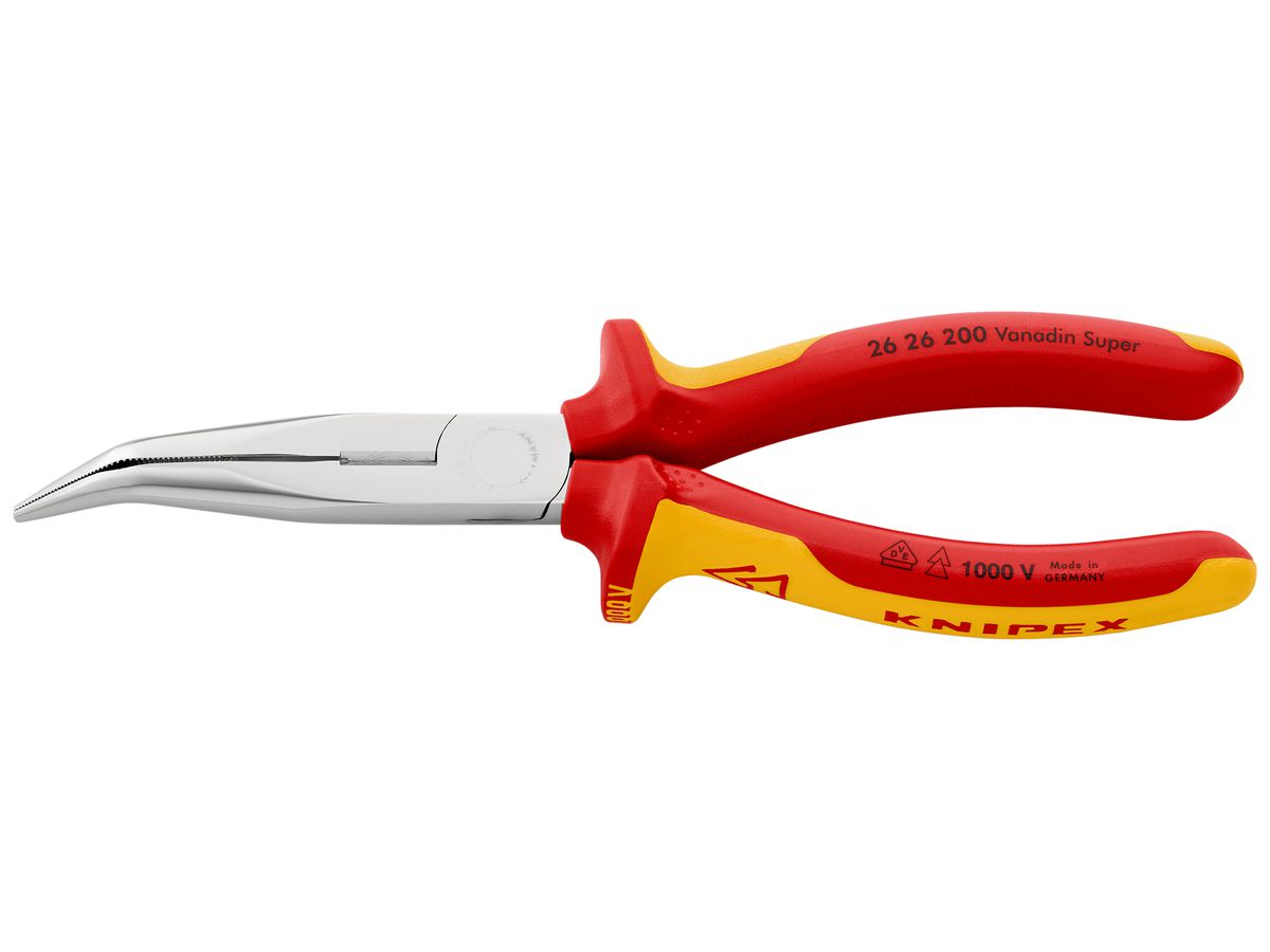 Telefonzange KNIPEX mit Schneidevorrichtung VDE gebogen 200mm