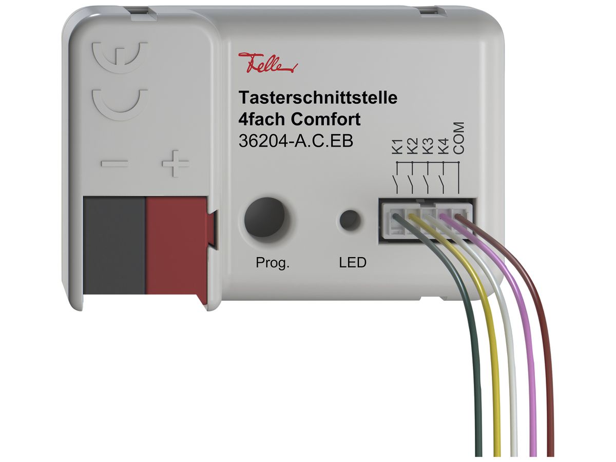 Tasterschnittstelle Feller Comfort KNX Secure 4× 44×29×16mm IP20