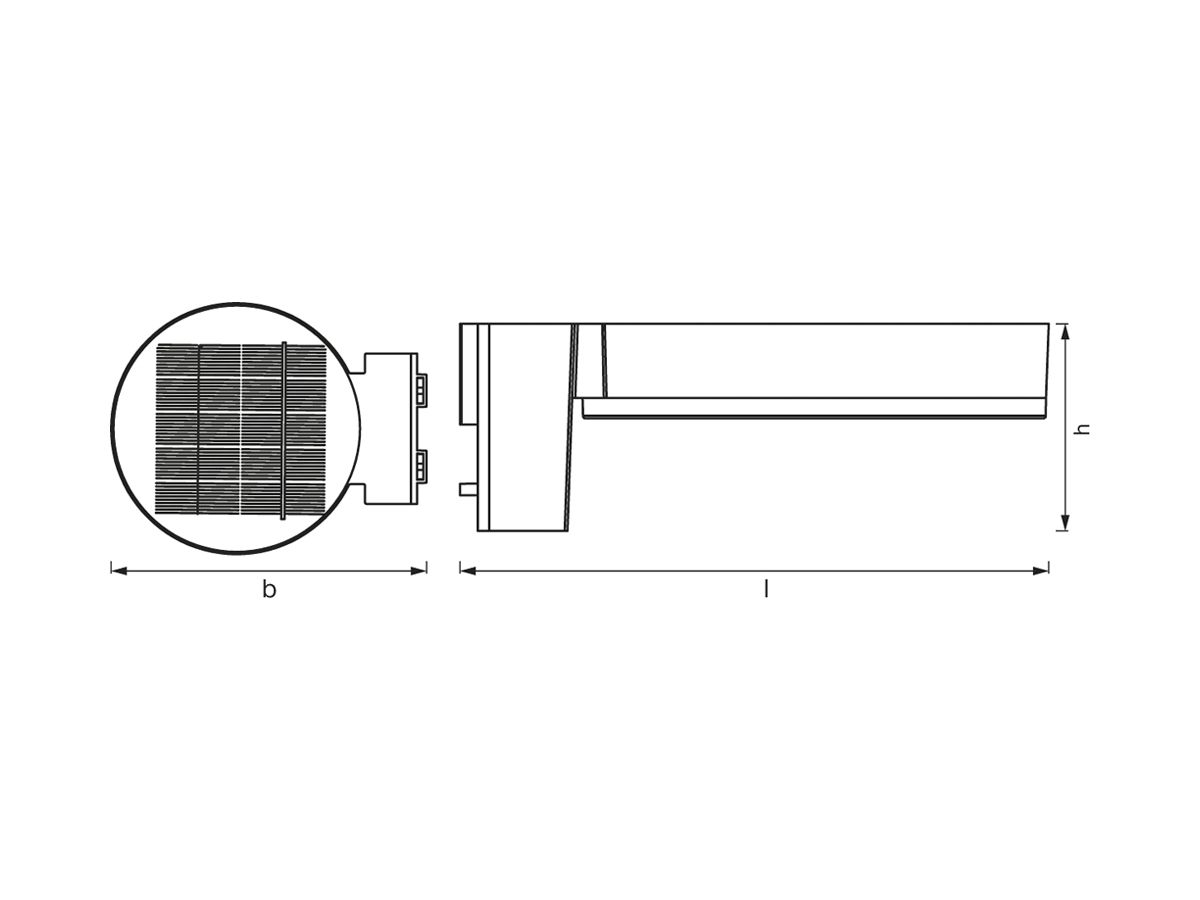 LED-Laterne LDV ENDURA STYLE Solar Sensor Wall Circle, 6W schwarz