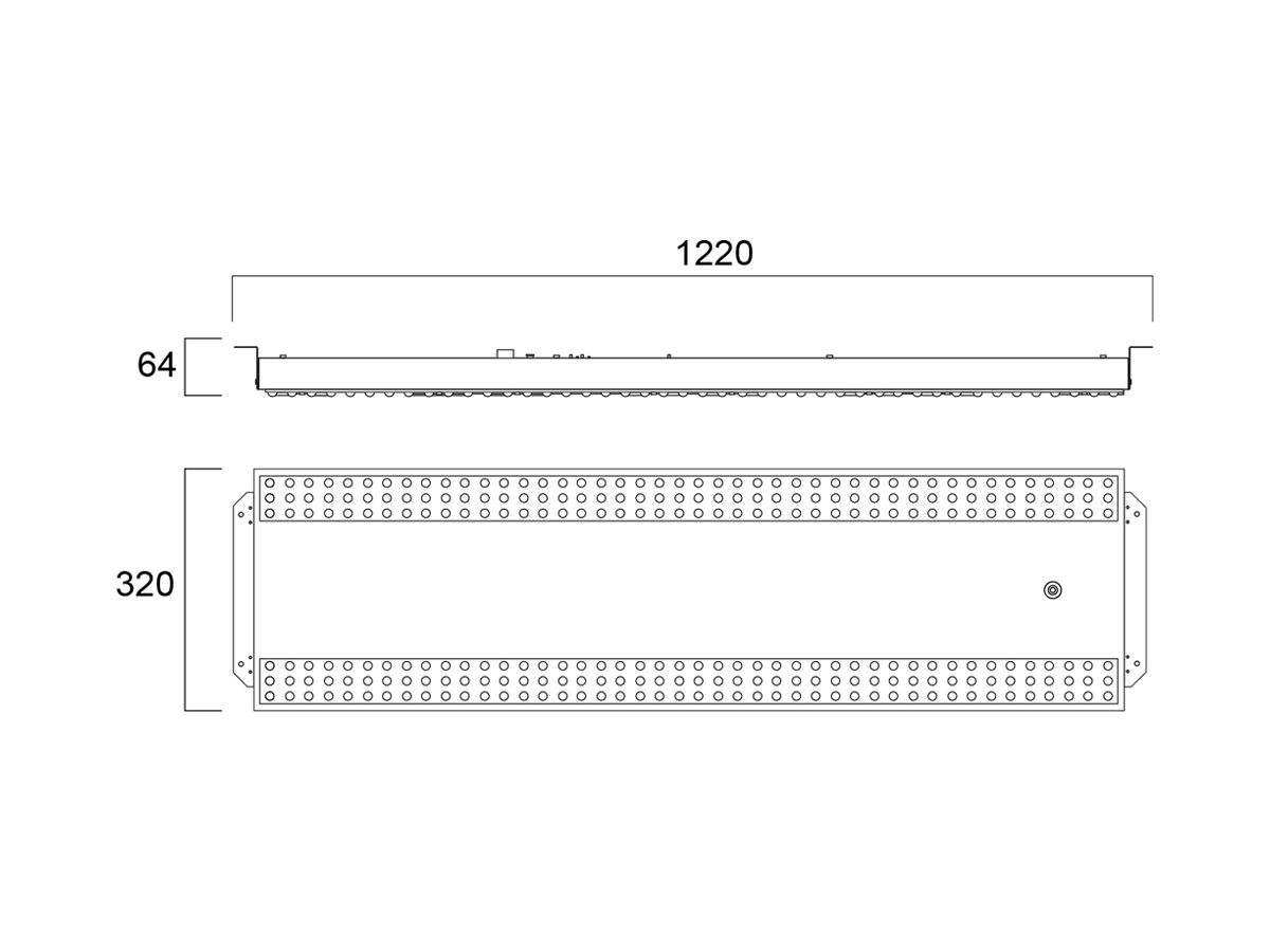 LED-Deckenleuchte Sylvania Sportsbay 81W 12600lm 4000K 1220mm weiss