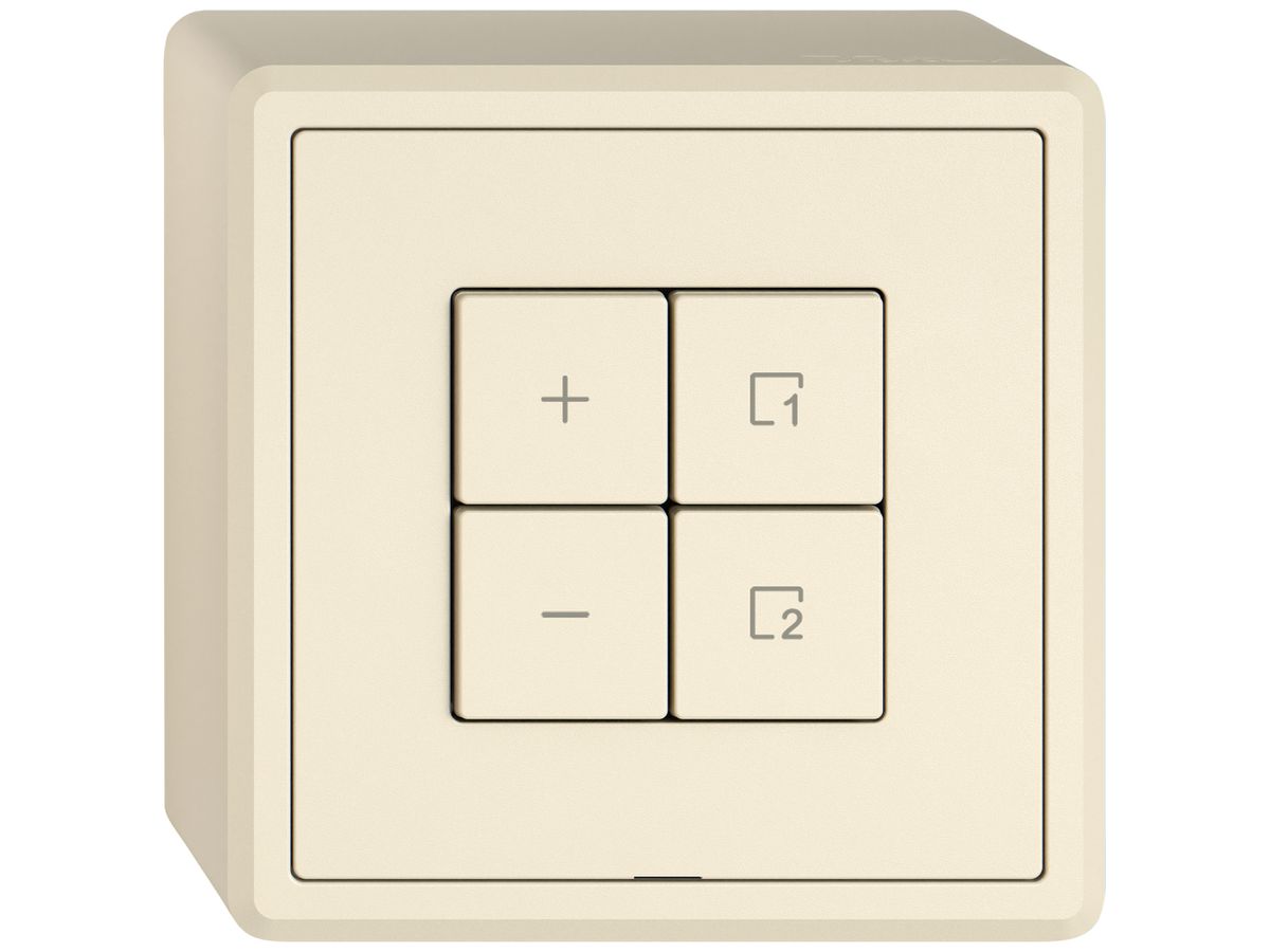 AP-Nebenstelle Dimmer EDIZIO.liv Wiser SNAPFIX® 1 Szene 4 Tasten cr