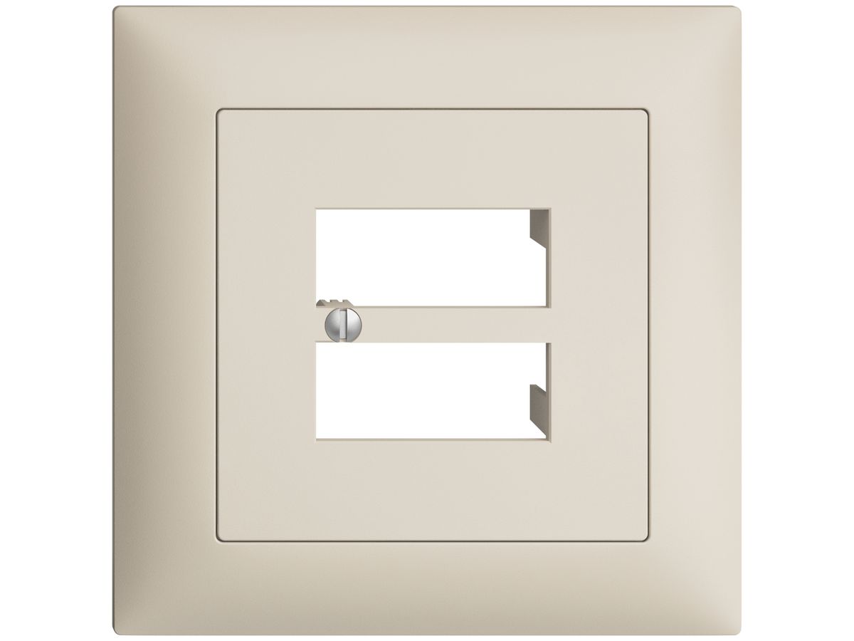 UP-Frontset EDIZIOdue crema 88×88mm 4×RJ45