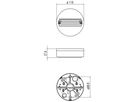 AP-Deckenrosette Sylvania OneTrack Anschlussadapter 3-phasig schwarz DALI