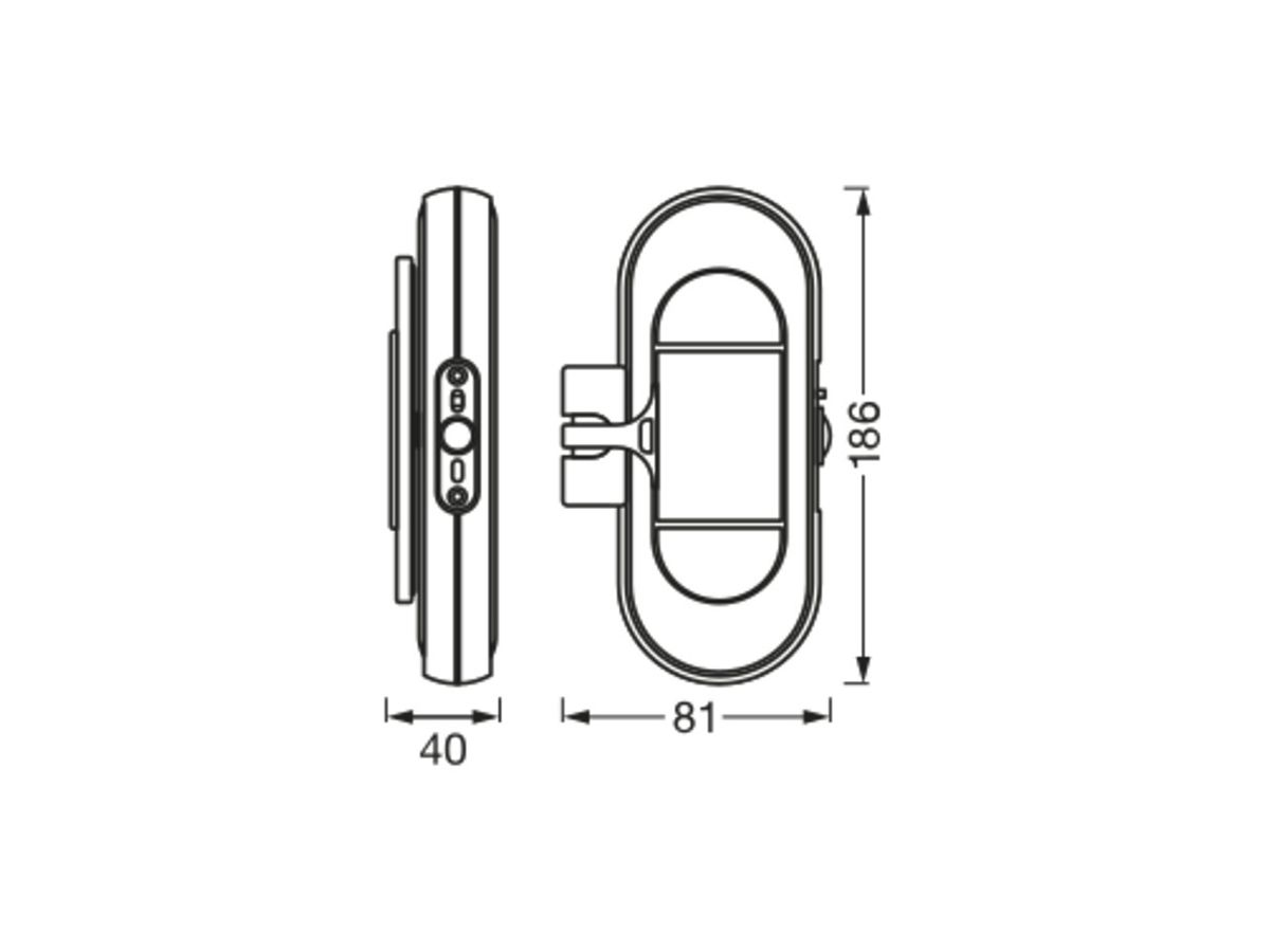 LED-Decken-/Wandleuchte LDV LINEAR LED MOBILE 1.9W 115lm 4000K PIR USB weiss