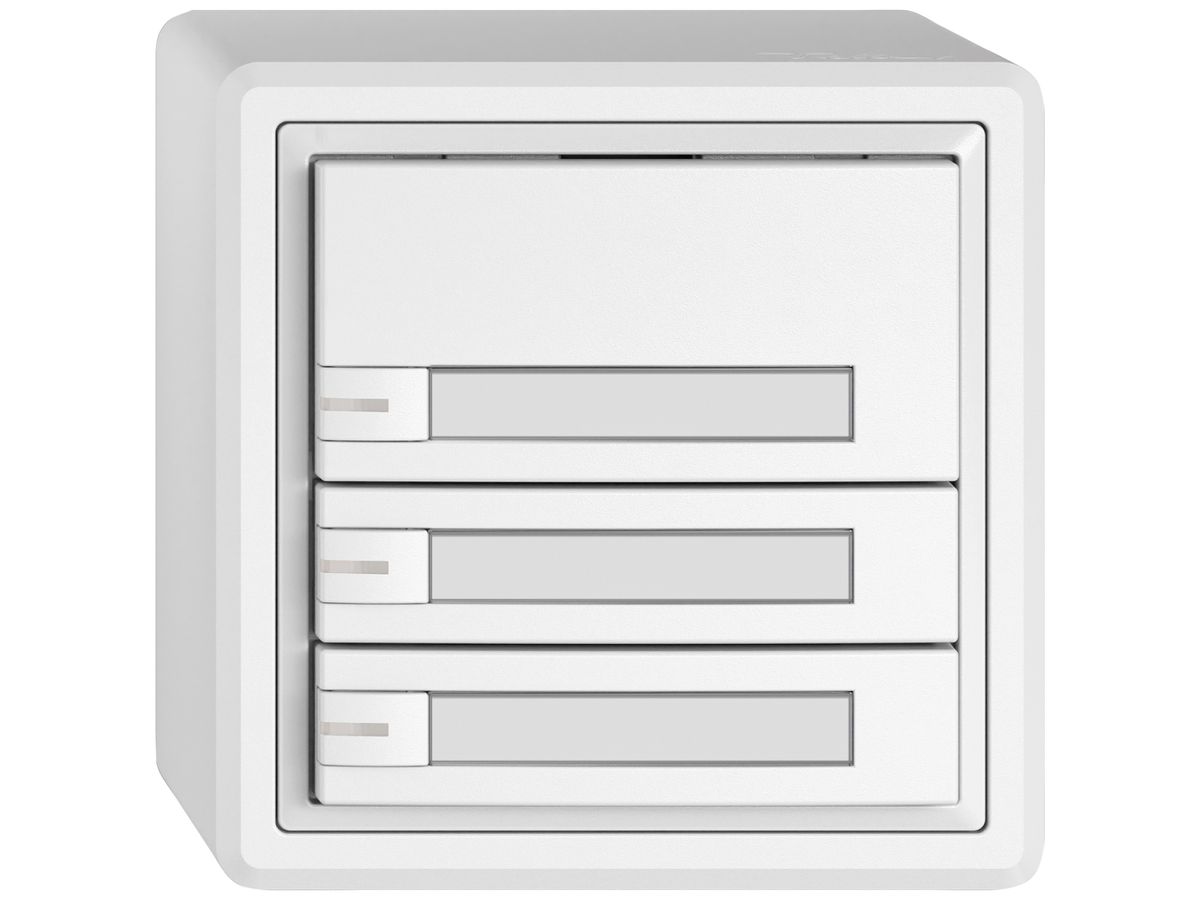 AP-KNX-Taster RGB EDIZIO.liv SNAPFIX® Temperaturfüh.RGB-LED Pap.3×T 1-Tbed.ws