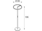 LED-Stehleuchte SLV ONE STRAIGHT 22W 1200lm 927/930 DIM schwarz/messing