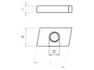 Gleitmutter Bettermann für Profilschienen ACMSN M10 Stahl Zinklamelle