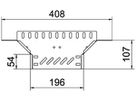 T-Abgang BET RAA 35×200mm Stahl bandverzinkt