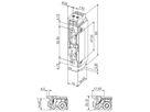 Vorlasttüröffner BSW B5001-TK, 10…24VDC, stromlos geschlossen, Radiusfalle, Top