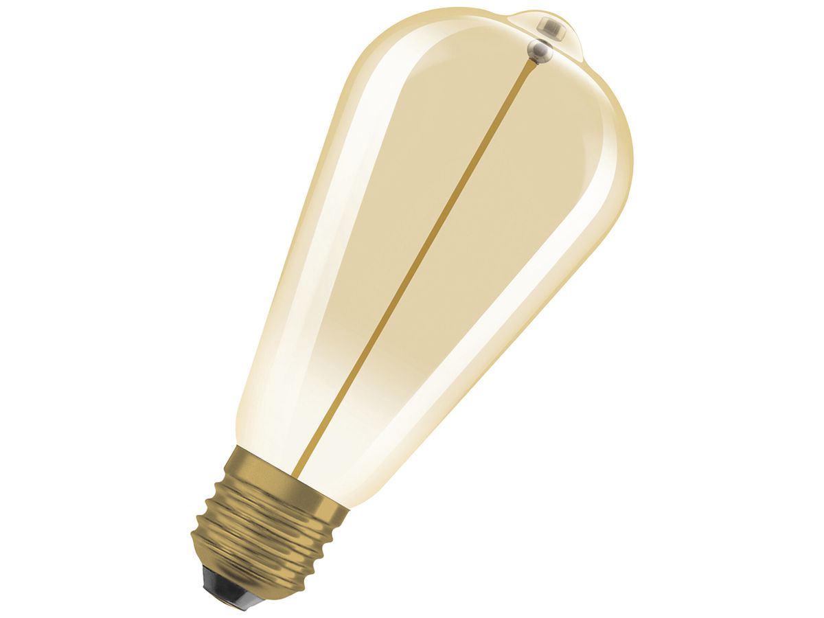 LED-Lampe Osram Vintage 1906 E27 2.2W 120lm 827 Ø64×140mm Gold