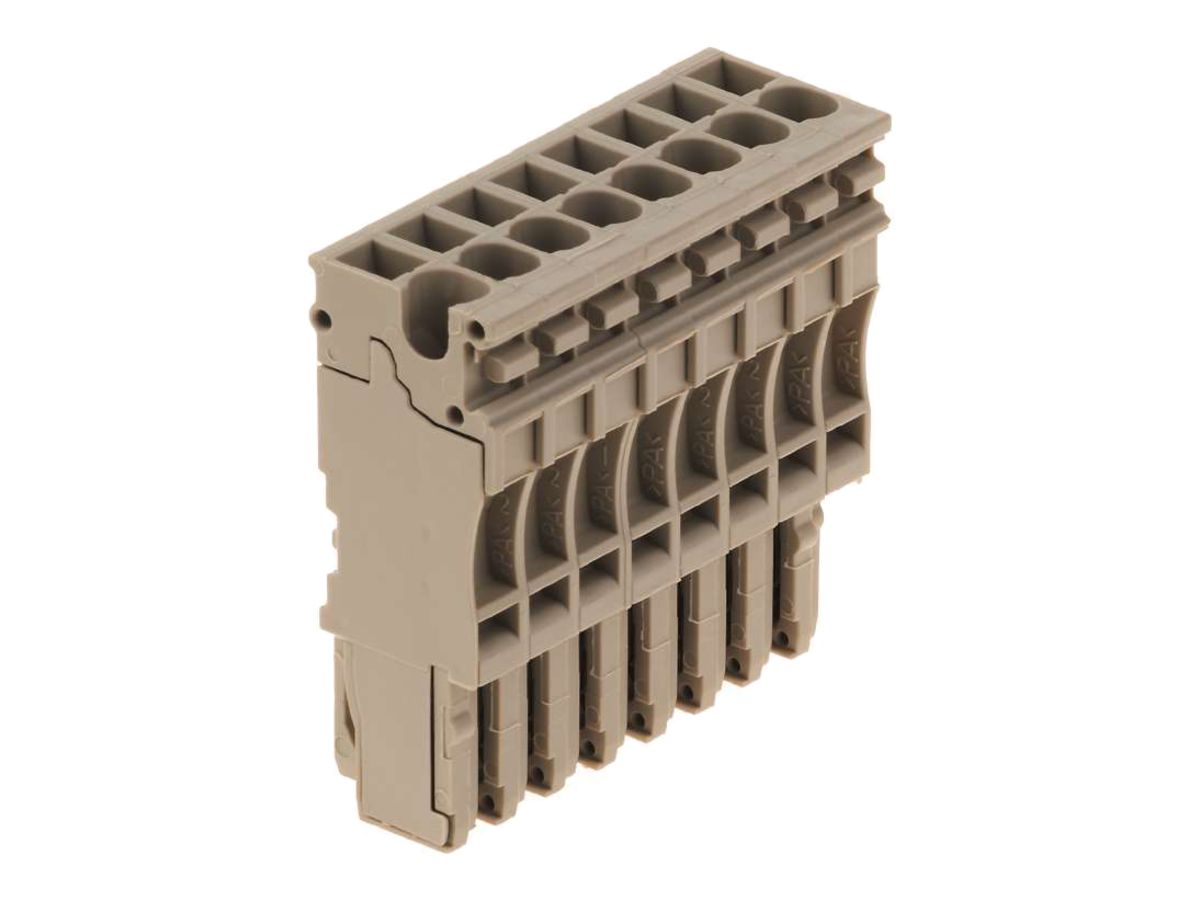 Stecker Weidmüller ZP 2.5/1AN/8 Zugfeder 2.5mm² 8L beige