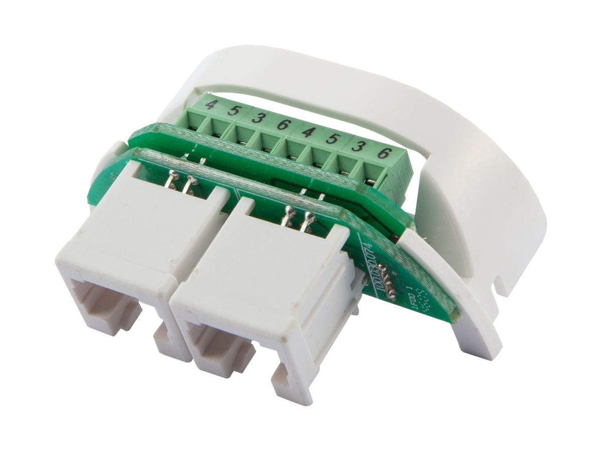 Moduleinsatz zu UP-Dose FTTH Hybrid