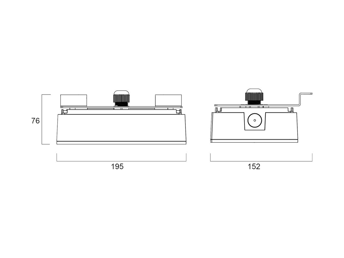 Notlicht-Set KubiXx Escape Route IP65 1.7W bat 3h BS ST 195×152×76mm