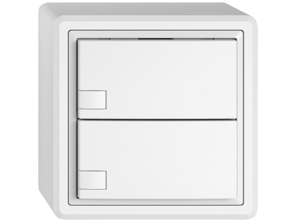 AP-KNX-Taster RGB EDIZIO.liv SNAPFIX® Temperaturfüh.o.LED 2×Taste 1-Tbed.ws