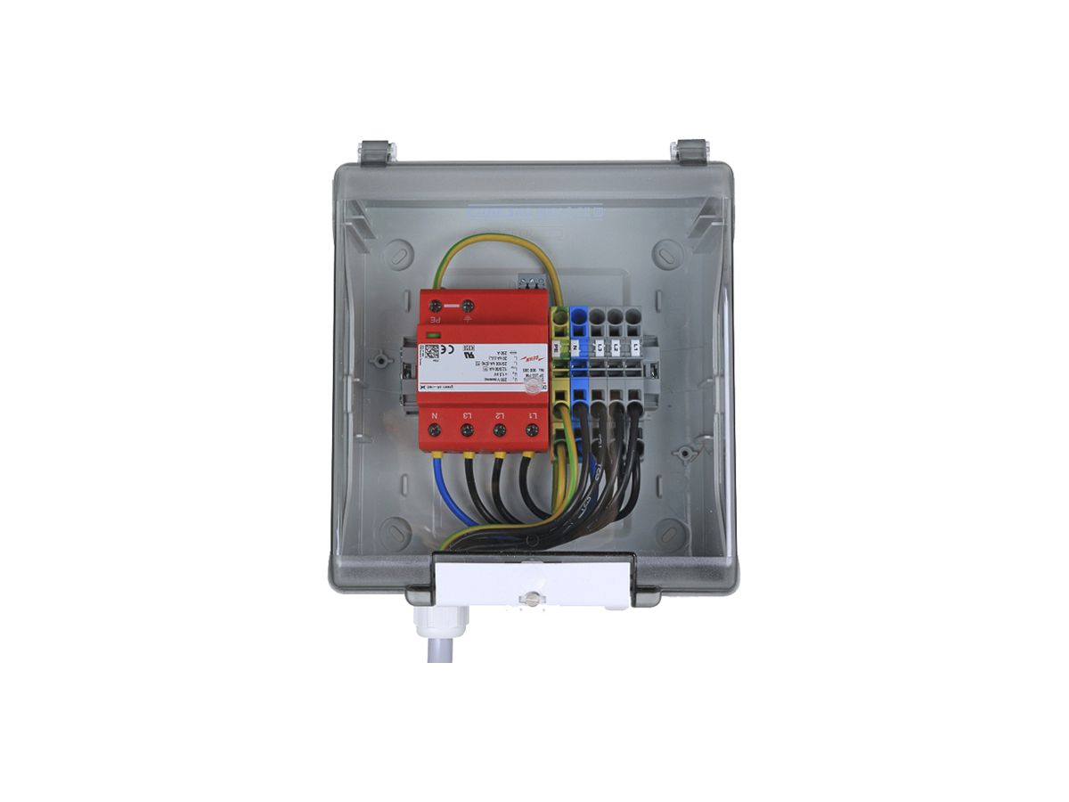 Gehäuseanschlusskasten DEHNcube DCU EMOB 1 32 Typ 1+2