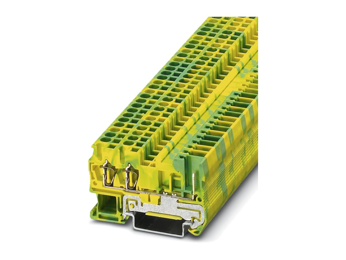 Durchgangsreihenklemme 0.08…4mm² grün-gelb, ST 2.5-TWIN/1P-PE